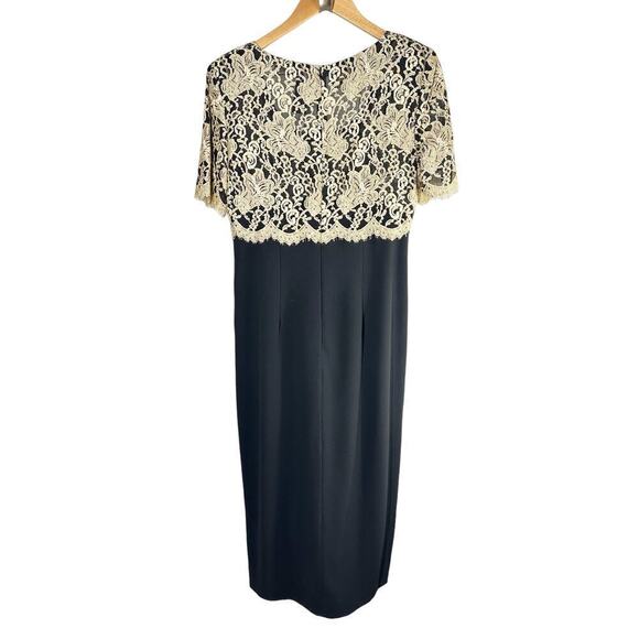 Vintage Liz Claiborne Night Formal Party Midi Dress Size US 10 Made in USA - Picture 3 of 11